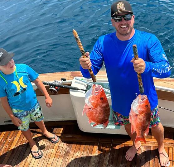 Destin offshore charter caught snapper